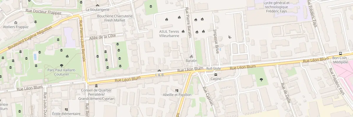 Plan du 103B Rue Léon Blum à Villeurbanne