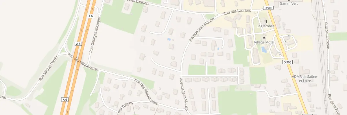 Plan du 6 Av Jean Moulin à Tournus