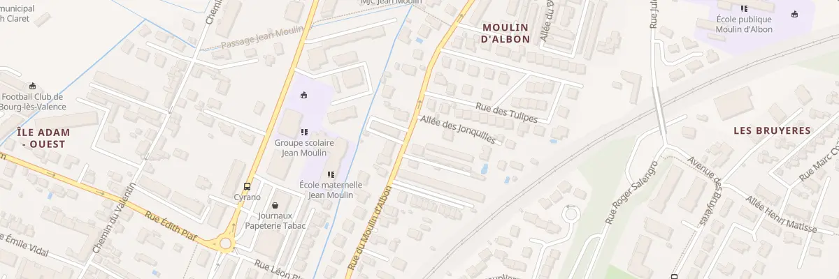 Plan du 2B All des Muguets à Bourg-lès-Valence
