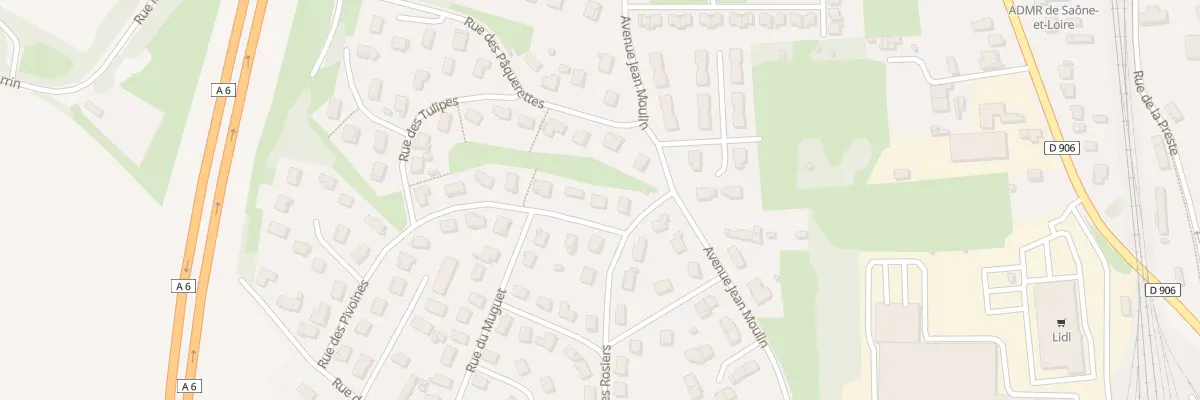 Plan du 23 Rue des Pivoines à Tournus
