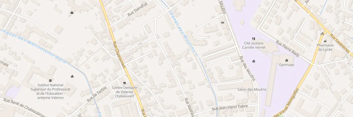 Plan du 35 Rue Mathieu de la Drôme à Valence