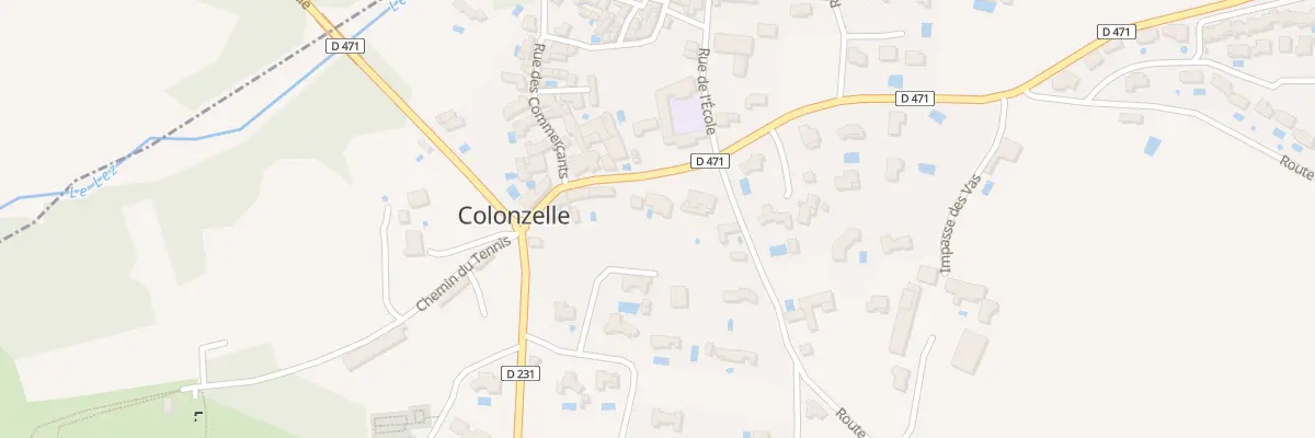 Plan du 1 Rue de la Mairie à Colonzelle