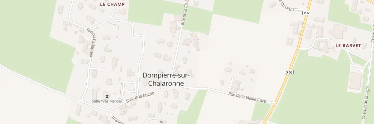 Plan du 74 Rue de la Croix de Bresse à Dompierre-sur-Chalaronne