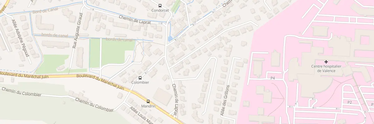 Plan du 8 Imp de Laprat à Valence