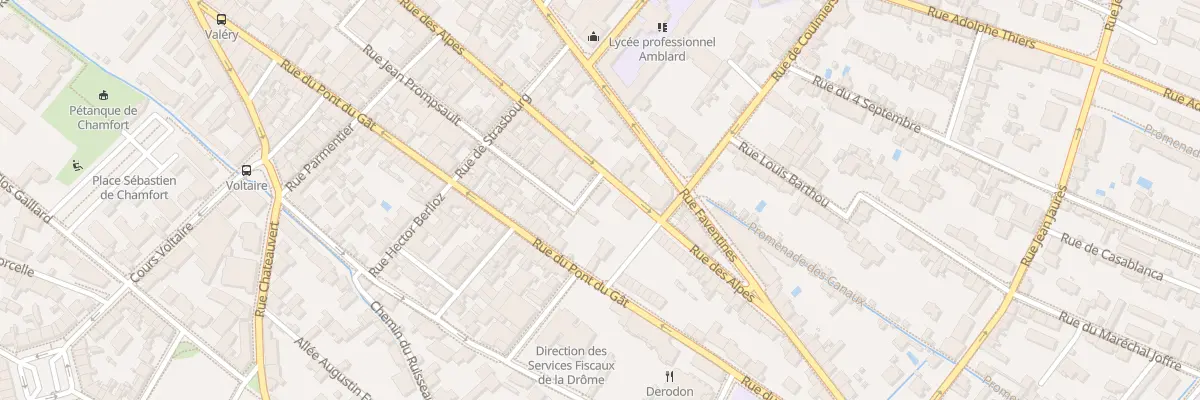 Plan du 104 Rue des Alpes à Valence