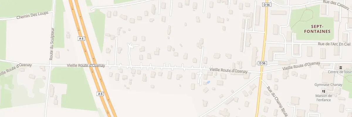 Plan du 594 Rte Vieille Route d’Ozenay à Tournus