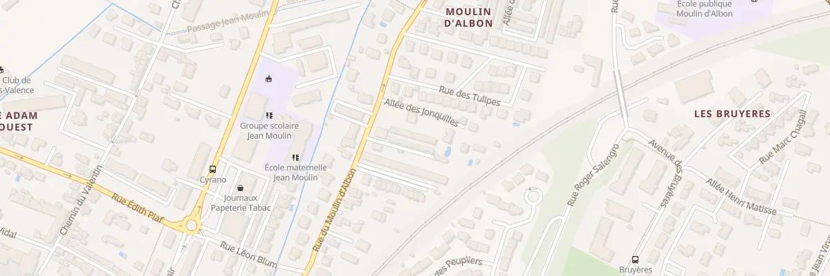 Plan du 6 All des Muguets à Bourg-lès-Valence