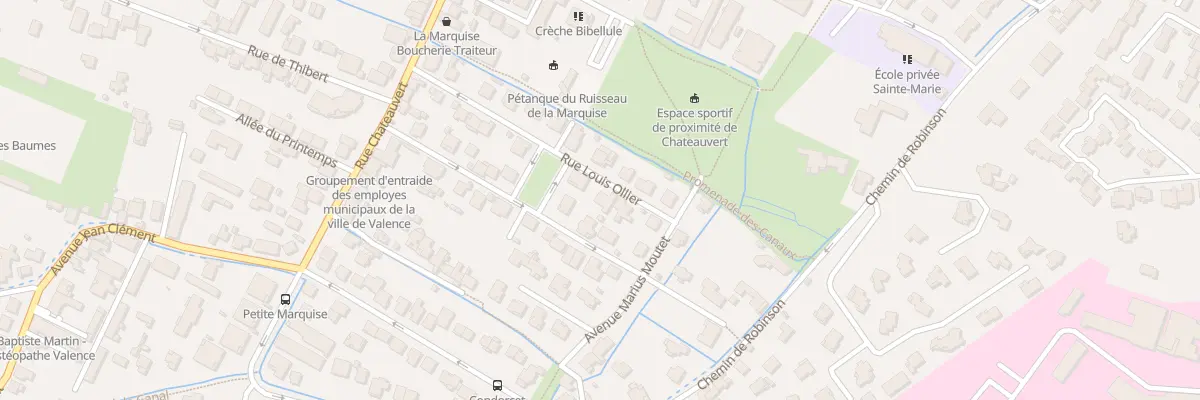 Plan du 18 Rue Louis Ollier à Valence