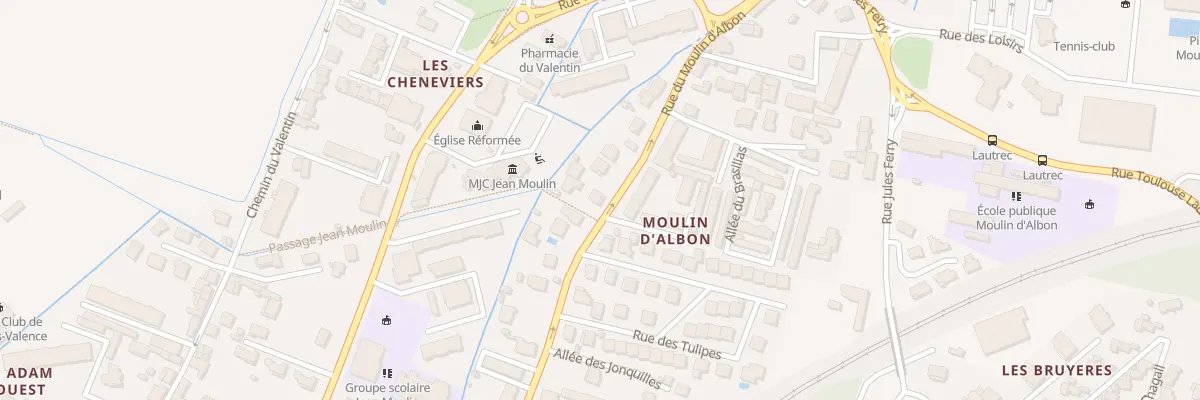 Plan du 63 Rue du Moulin D’Albon à Bourg-lès-Valence