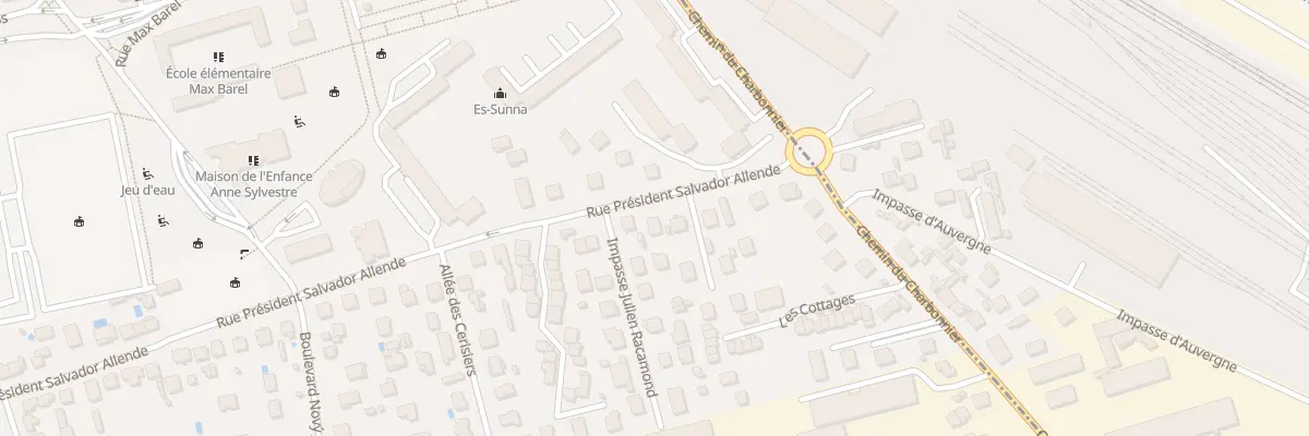 Plan du 90 Rue Pdt Salvador Allende à Vénissieux