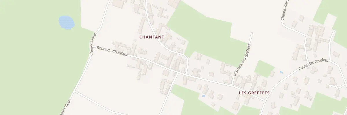 Plan du 5297 Chanfant à Manziat