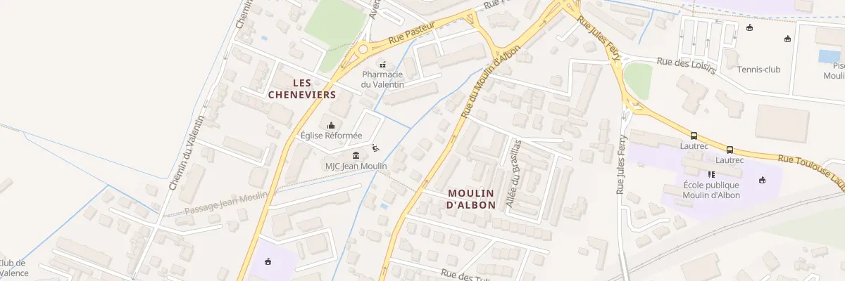 Plan du 69 Rue du Moulin D’Albon à Bourg-lès-Valence