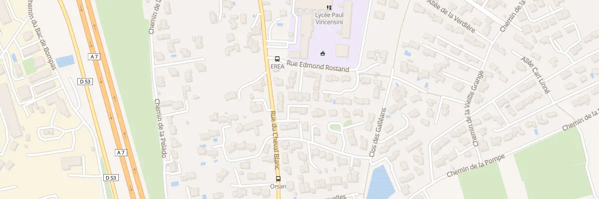 Plan du 691 Rue du Cheval Blanc à Vedène