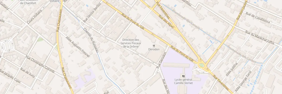 Plan du 53 Rue des Moulins à Valence