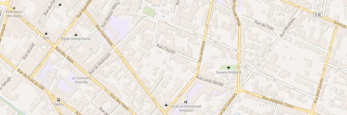 Plan du 42 Rue Chorier à Valence