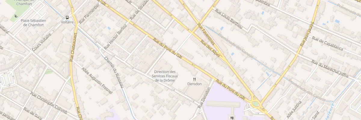 Plan du 132A Rue du Pont du Gat à Valence