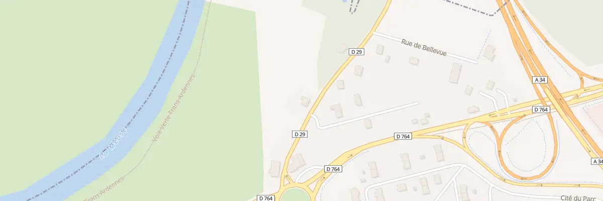 Plan du 7 Rue de Bellevue à Sedan