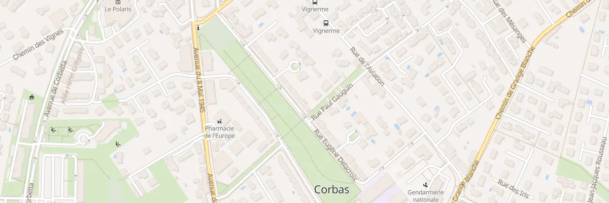 Plan du 27 Rue Eugène Delacroix à Corbas
