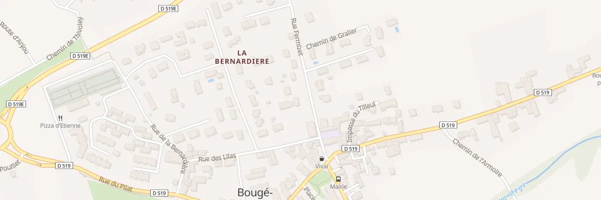 Plan du 5B Rue Fermizet à Bougé-Chambalud