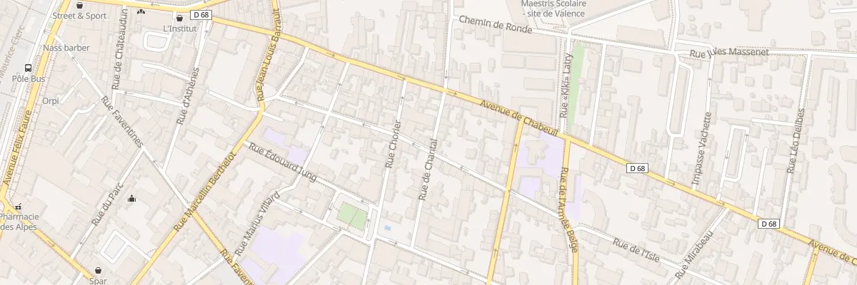 Plan du 12 Rue de Chantal à Valence