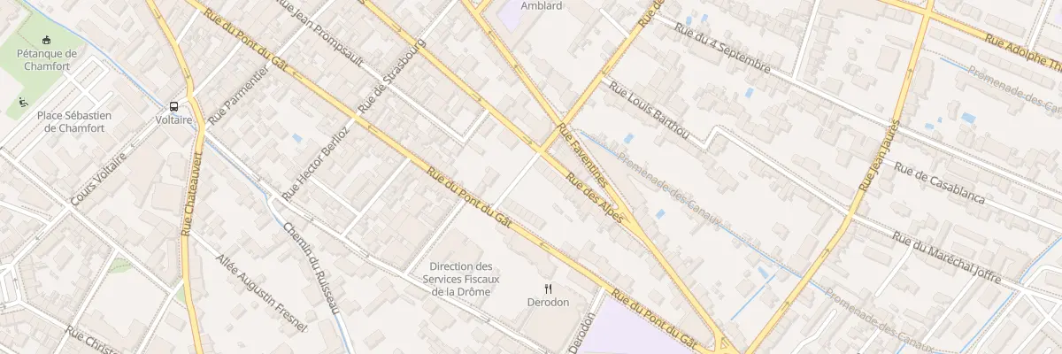 Plan du 108 Rue des Alpes à Valence