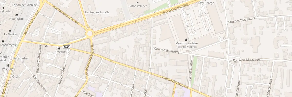 Plan du 22 Rue Joseph Servan à Valence