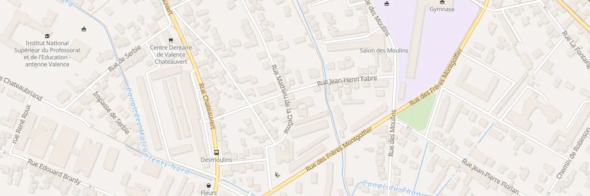 Plan du 14 Rue Jean-Henri Fabre à Valence