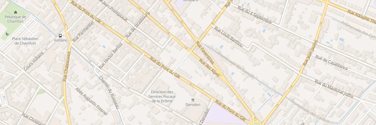 Plan du 110 Rue des Alpes à Valence