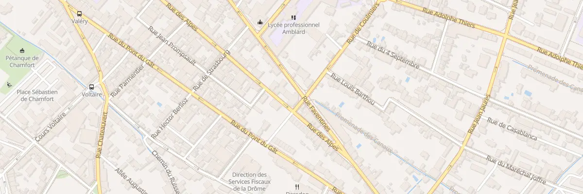 Plan du 120 Rue Faventines à Valence