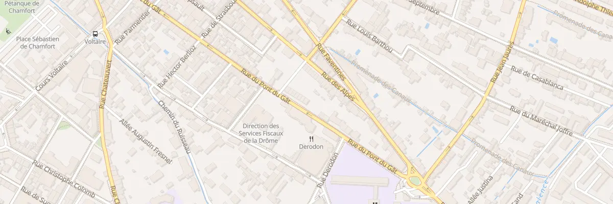 Plan du 129 Rue du Pont du Gat à Valence