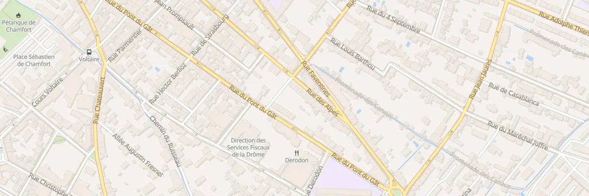 Plan du 114 Rue des Alpes à Valence