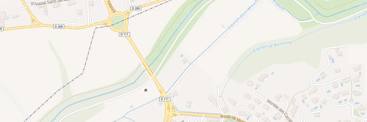 Plan du 5030 La Roue à Beauvallon