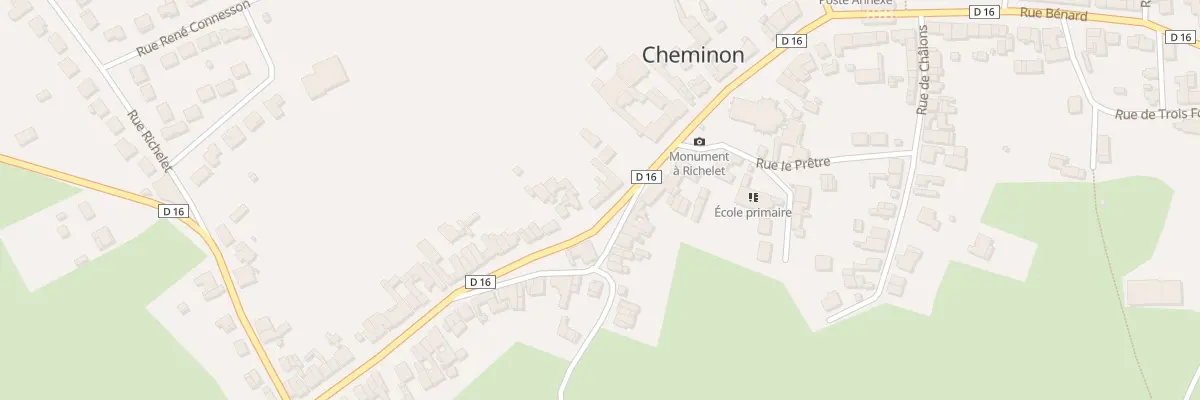 Plan du 12 Rue Haute à Cheminon