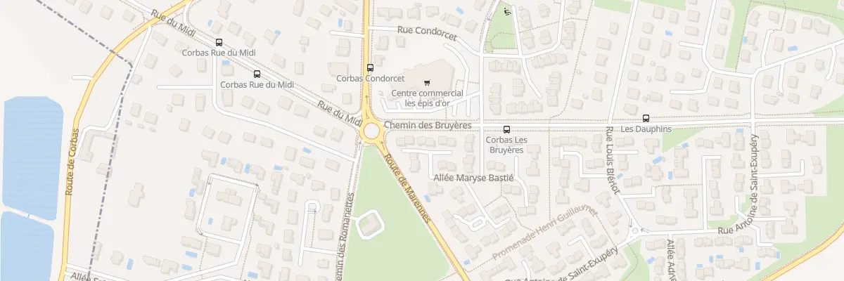 Plan du 20 All Maryse Bastié à Corbas