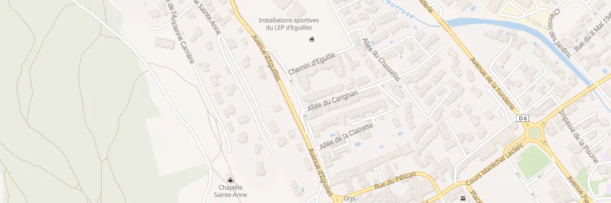 Plan du 7 All du Carignan à Vedène