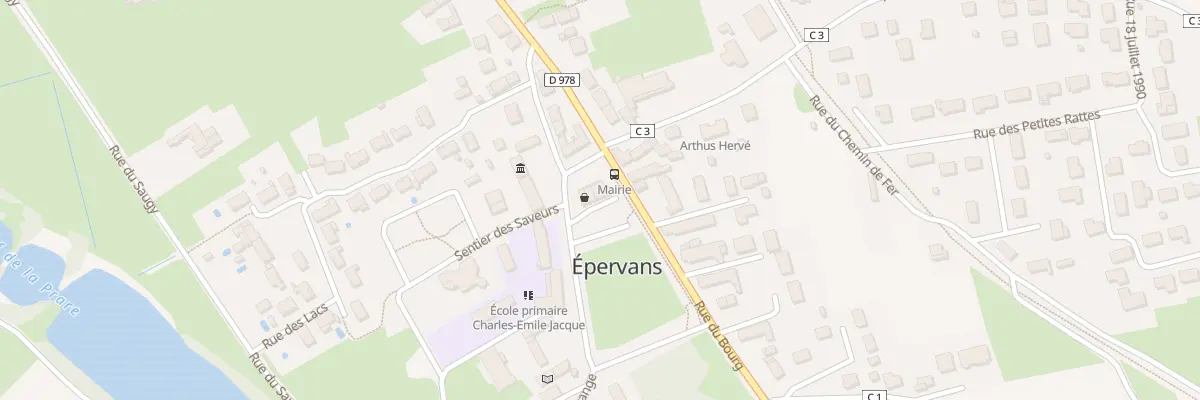 Plan du 1 Pl de la Mairie à Épervans