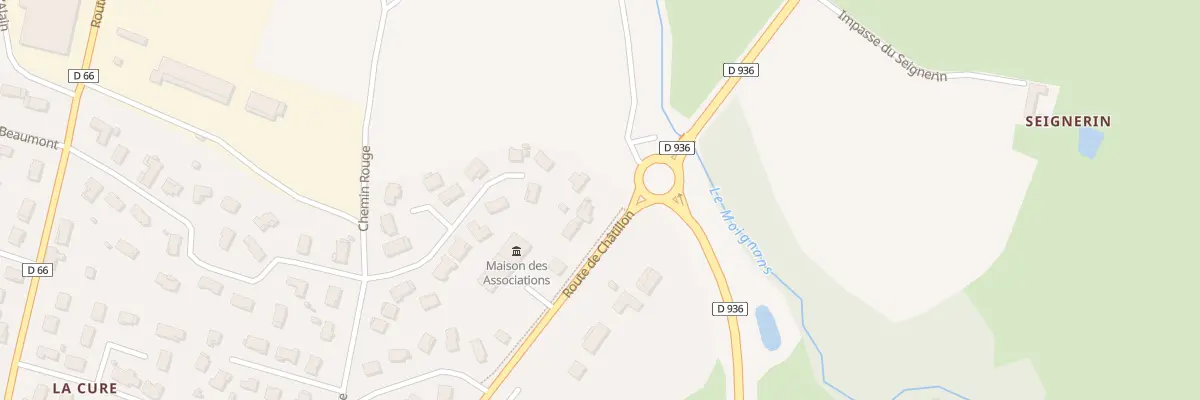 Plan du 16 Lot Le Chemin Rouge à Saint-Trivier-sur-Moignans