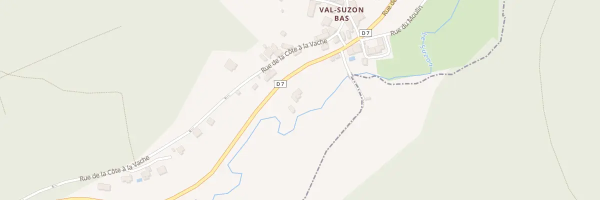 Plan du 9029 Rue de Messigny à Val-Suzon