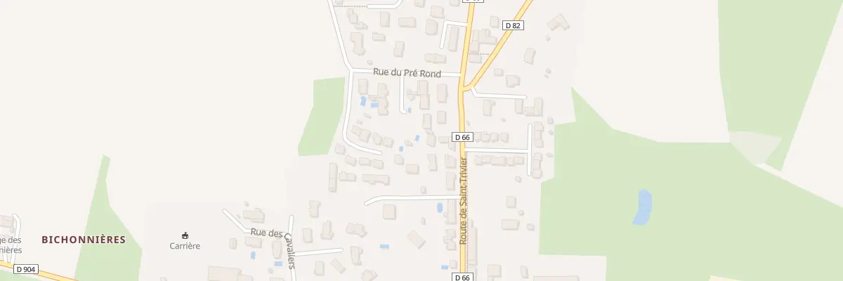 Plan du 220 Rte de Saint - Trivier à Ambérieux-en-Dombes