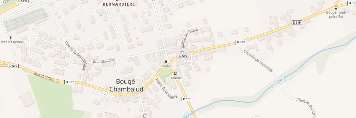 Plan du 26 Rte des Alpes à Bougé-Chambalud