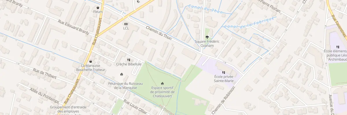 Plan du 26 Che du Thon à Valence
