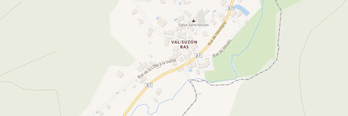 Plan du 9004 Rue de la Côte à la Vache à Val-Suzon