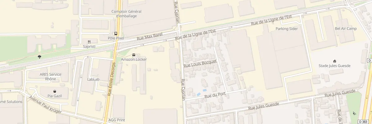 Plan du 33 Rue de Cyprian à Villeurbanne