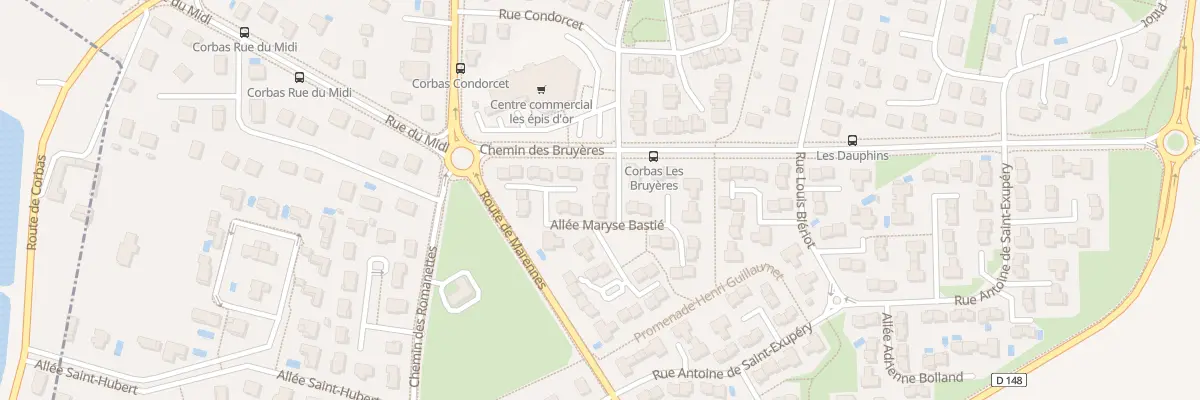 Plan du 6 All Maryse Bastié à Corbas