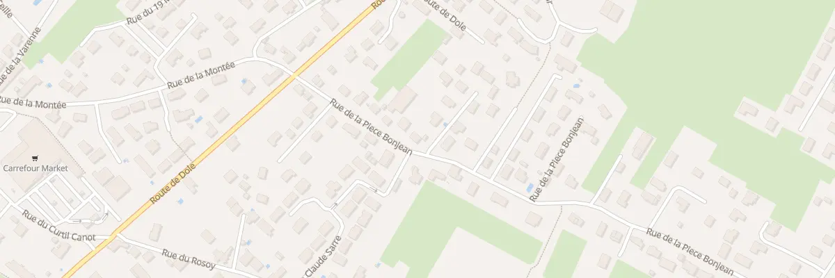 Plan du 13 Rue de la Pièce Bonjean à Saint-Marcel