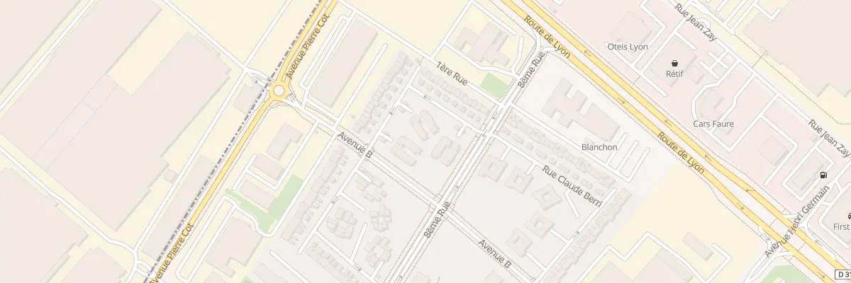 Plan du 3 Rue Henri Verneuil à Saint-Priest