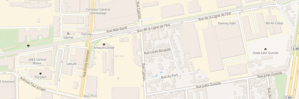 Plan du 3 Rue Louis Bocquet à Villeurbanne