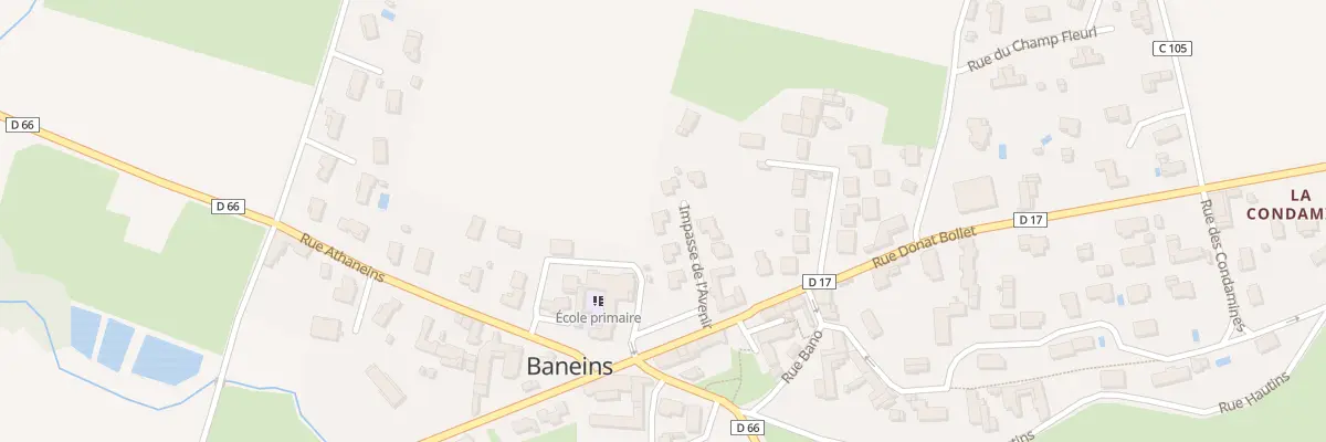 Plan du 5136 Au Bourg à Baneins