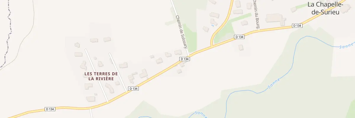 Plan du 1 Che de Solossary à La Chapelle-de-Surieu