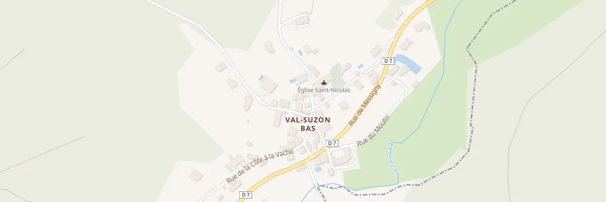 Plan du 9002 Rue de l’Eglise à Val-Suzon